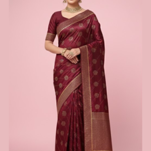 Zari Border with Decorative Tassels